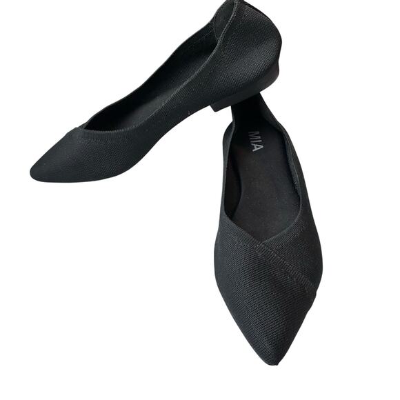 Mia Knit Flats Women's 8.5 Comfort Stretch Pointed Toe Office Casual Versatile - Picture 1 of 11